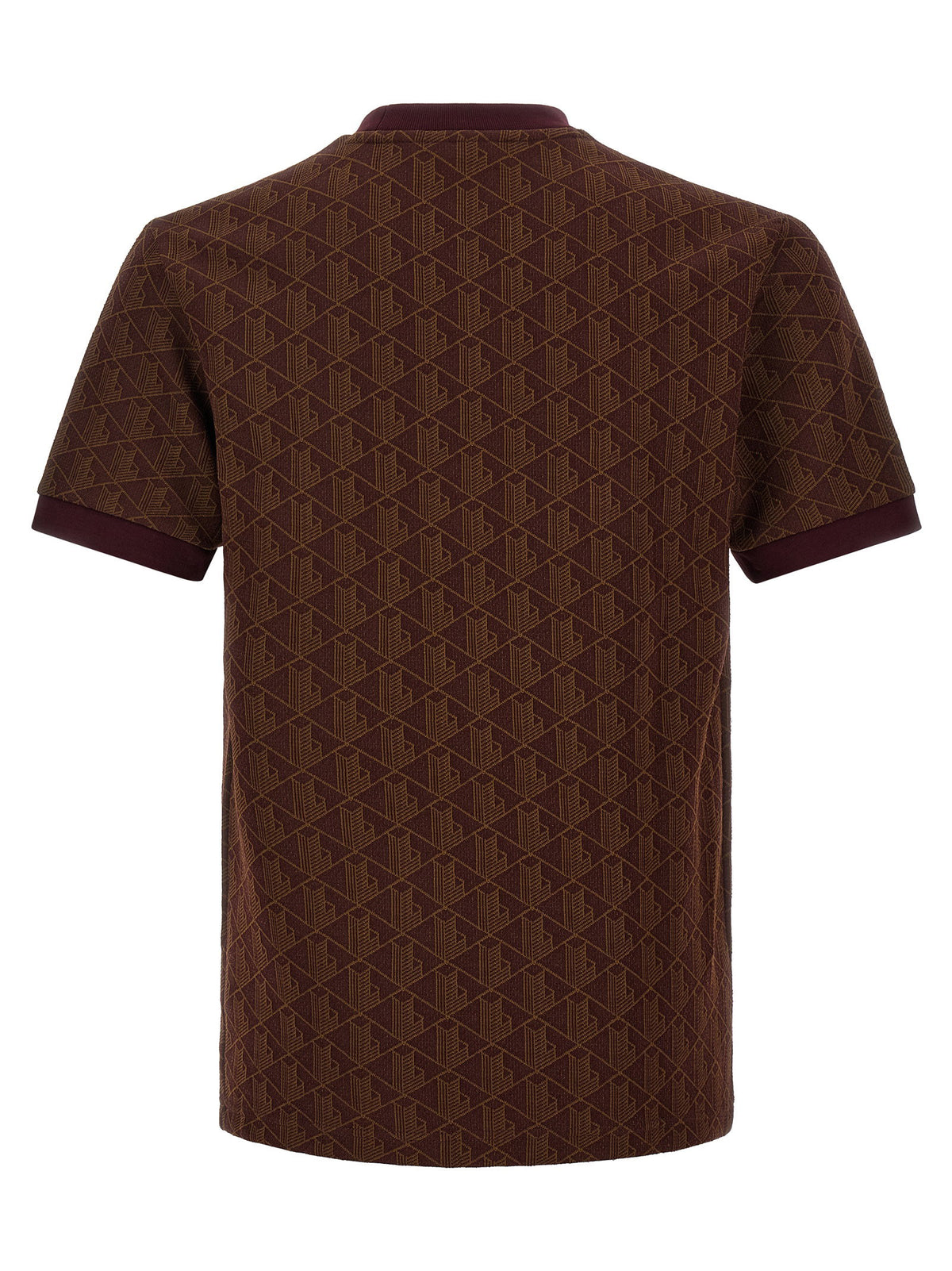 Lacoste Monogramma Jacquard T-shirt-Topwear-[Adult]-[Female]-2022 Online Blue Zone Planet