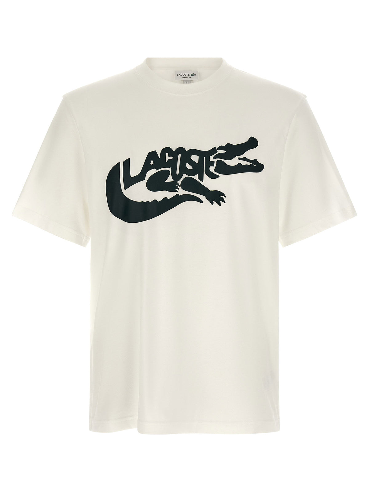Lacoste Printed T-shirt-Topwear-[Adult]-[Female]-4-White-2022 Online Blue Zone Planet