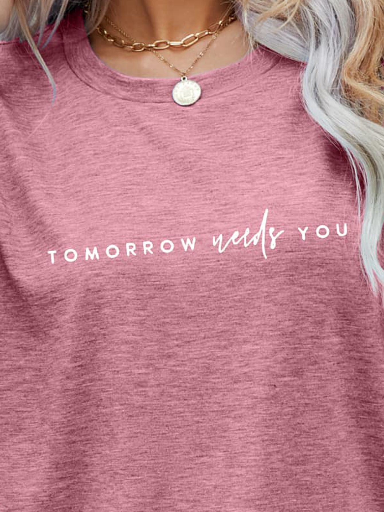 TOMORROW NEEDS YOU Graphic Tee BLUE ZONE PLANET