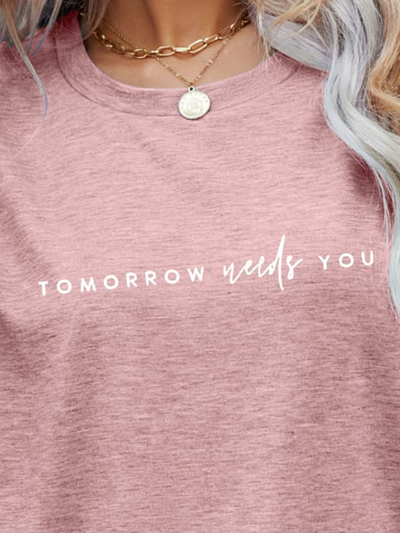 TOMORROW NEEDS YOU Graphic Tee BLUE ZONE PLANET