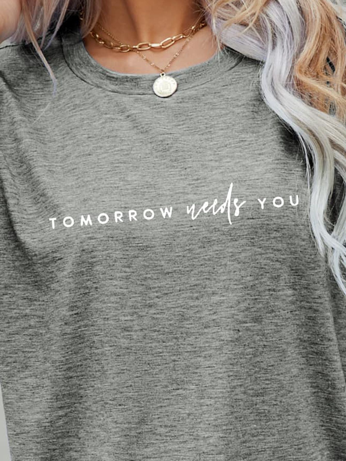 TOMORROW NEEDS YOU Graphic Tee BLUE ZONE PLANET