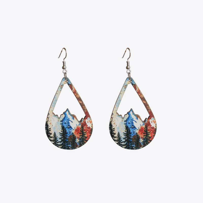 Teardrop Shape Dangle Earrings BLUE ZONE PLANET