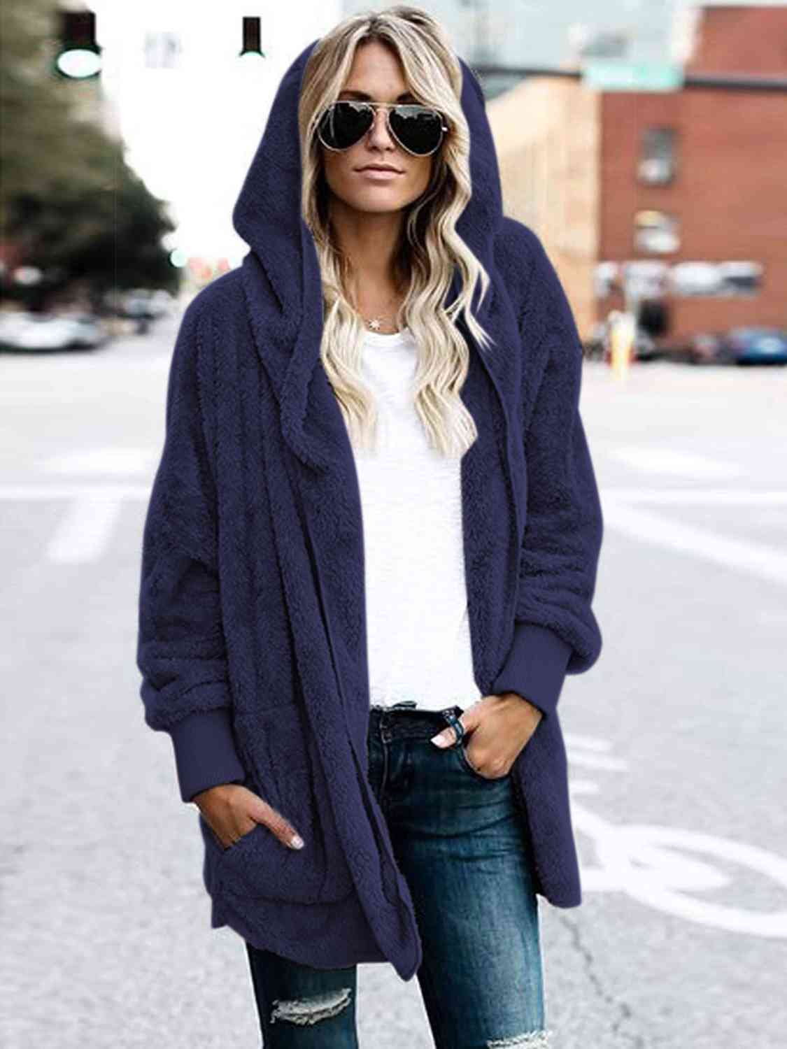 Teddy best sale hooded cardigan