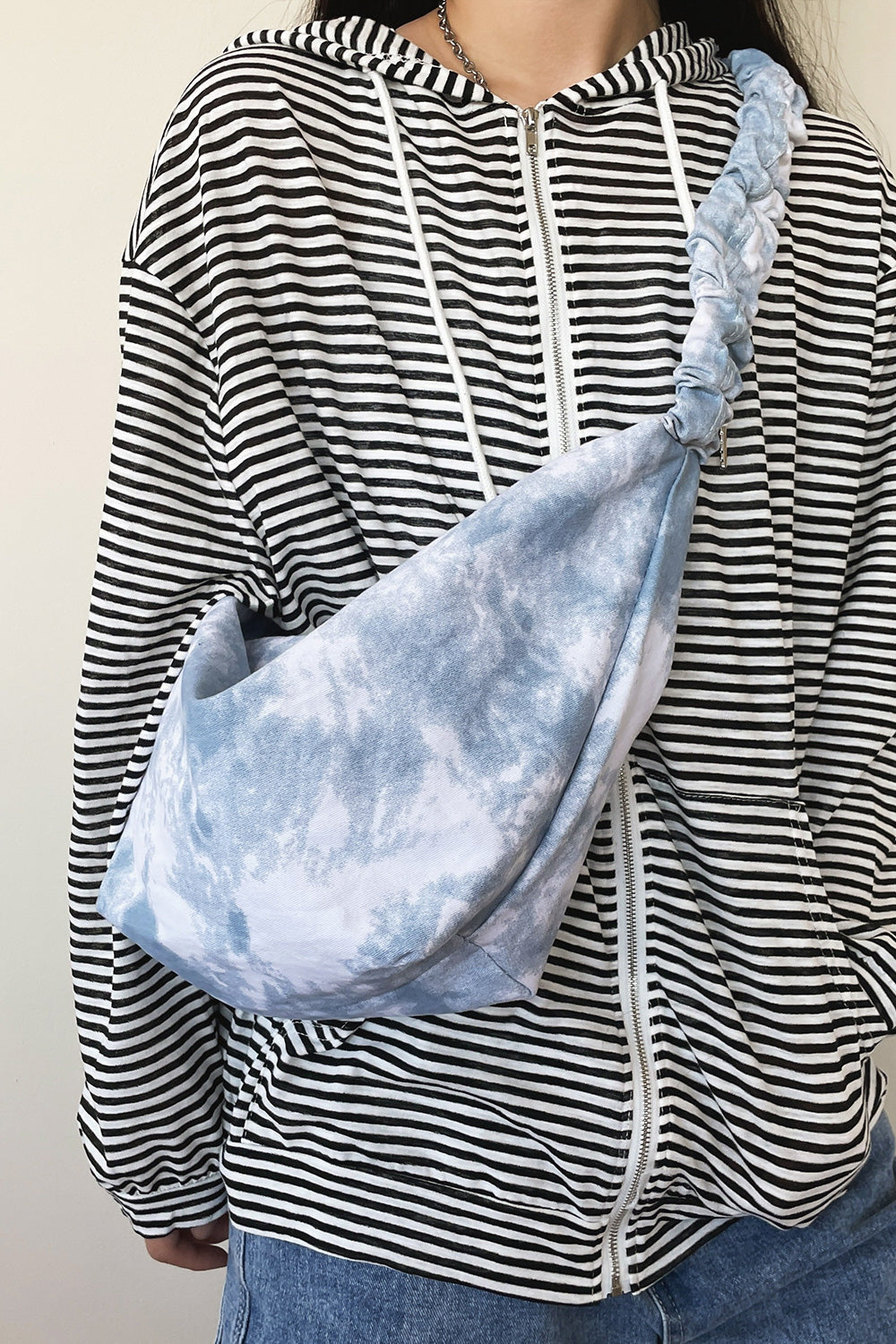 Tie-Dye Canvas Sling Bag BLUE ZONE PLANET