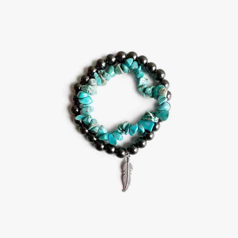 Turquoise Alloy Bracelet BLUE ZONE PLANET