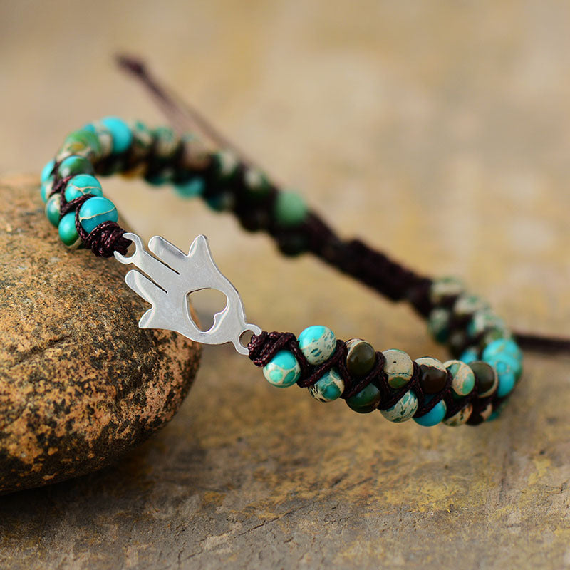 Turquoise Beaded Bracelet BLUE ZONE PLANET