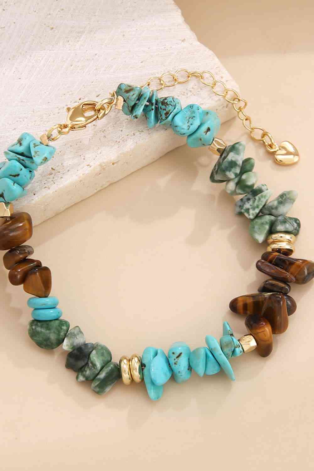 Turquoise & Natural Stone Bracelet BLUE ZONE PLANET