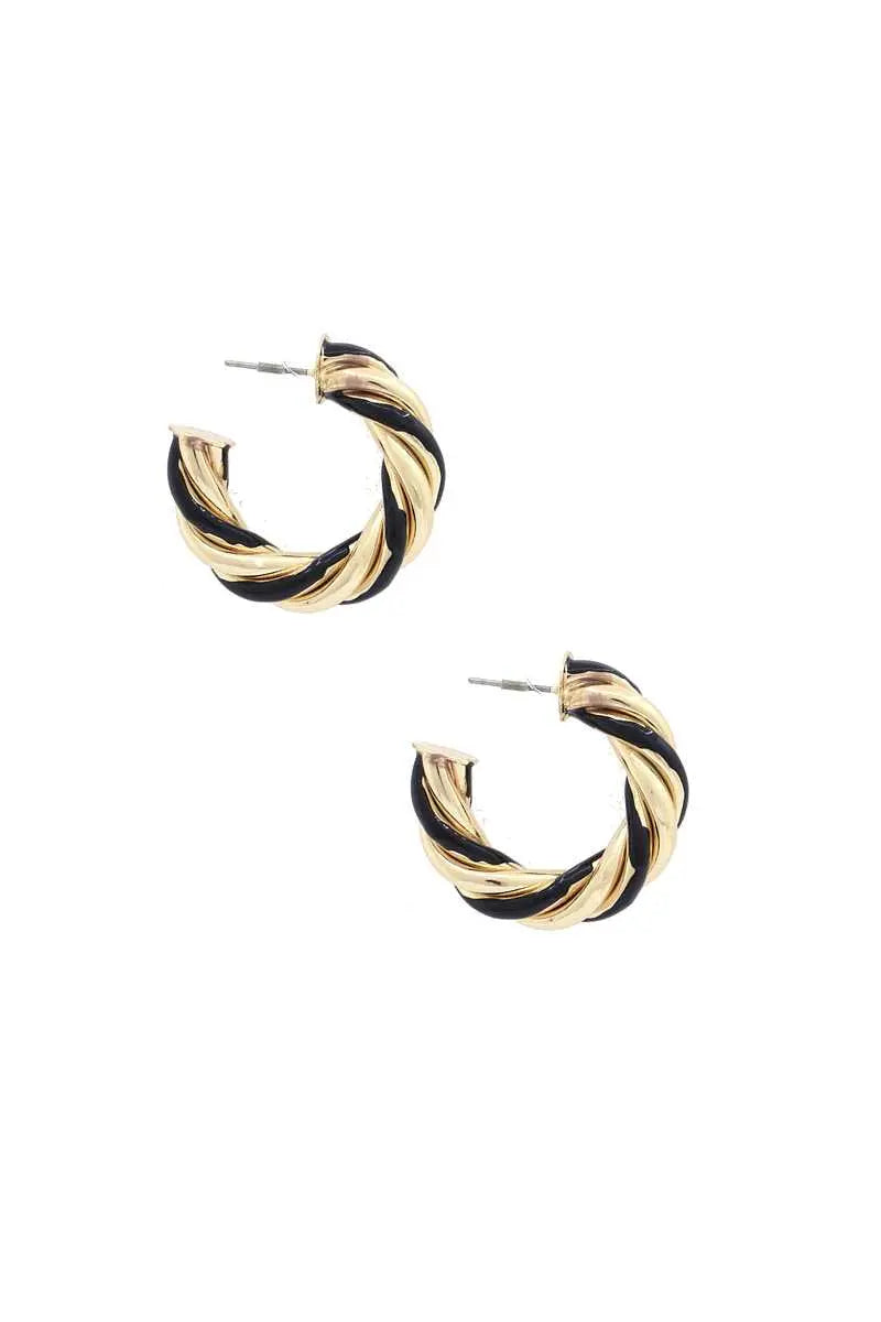 Twisted Open Circle Earring Blue Zone Planet