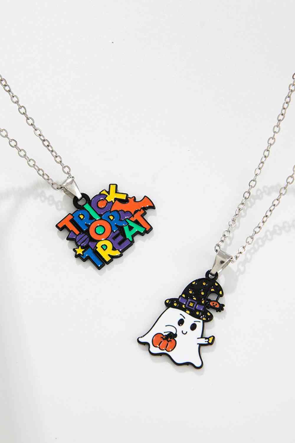 Two-Piece Halloween Theme Necklace Set BLUE ZONE PLANET