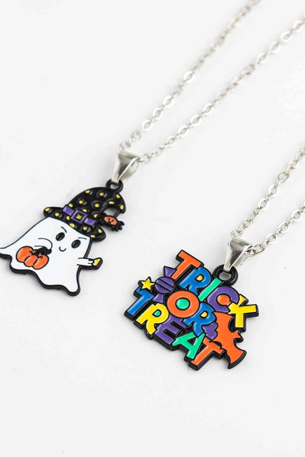 Two-Piece Halloween Theme Necklace Set BLUE ZONE PLANET