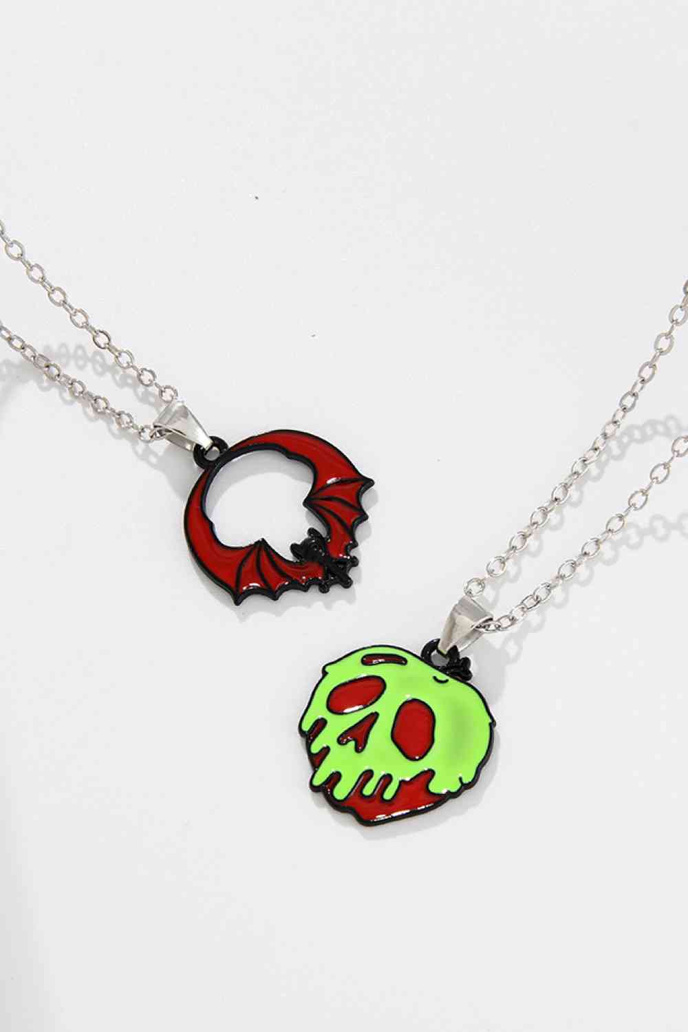 Two-Piece Halloween Theme Necklace Set BLUE ZONE PLANET