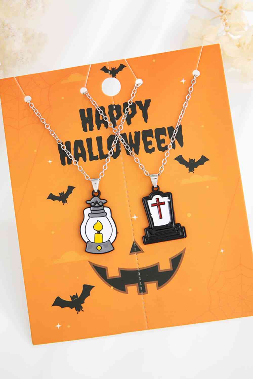 Two-Piece Halloween Theme Necklace Set BLUE ZONE PLANET