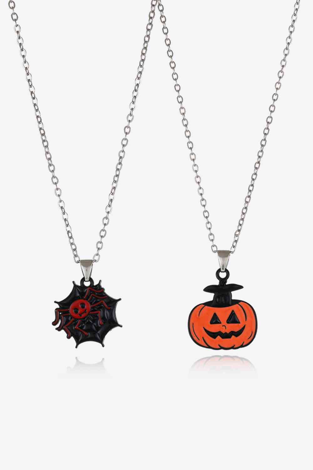 Two-Piece Halloween Theme Necklace Set BLUE ZONE PLANET