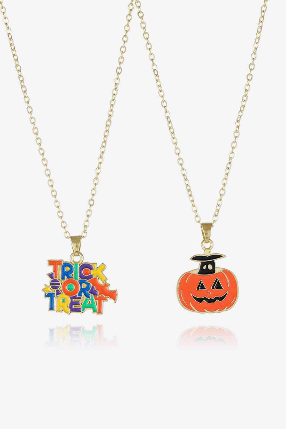 Two-Piece Halloween Theme Necklace Set BLUE ZONE PLANET