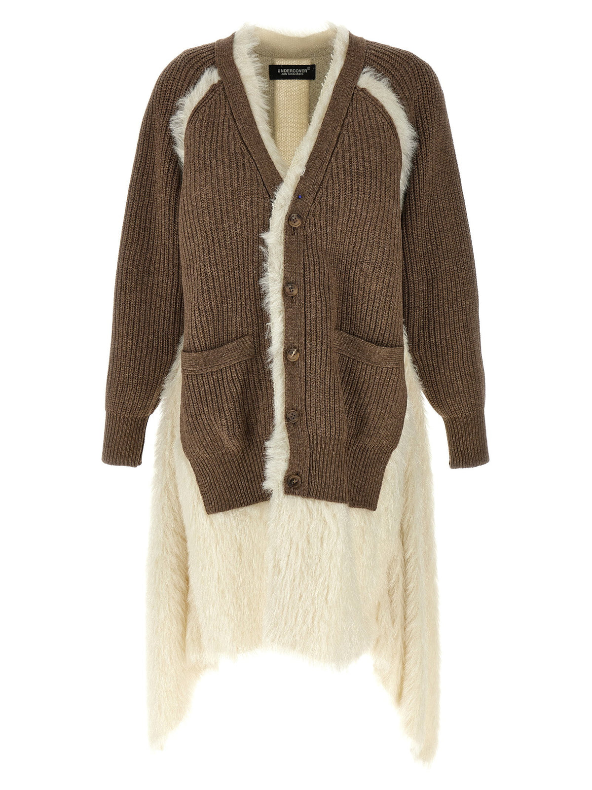 Undercover Two-material Cardigan-Topwear-[Adult]-[Female]-2-Brown-2022 Online Blue Zone Planet
