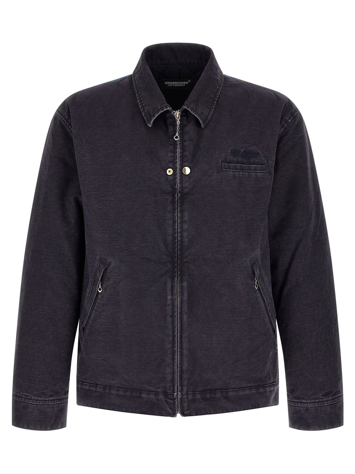 Undercover Cotton Jacket With Photo Print-Jackets-[Adult]-[Female]-4-Blue-2022 Online Blue Zone Planet