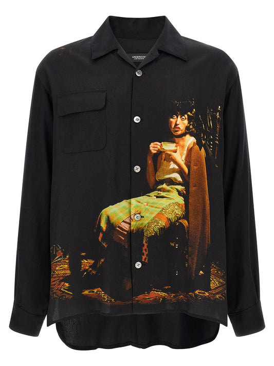 Undercover Shirt With Print-Shirts-[Adult]-[Female]-5-Black-2022 Online Blue Zone Planet
