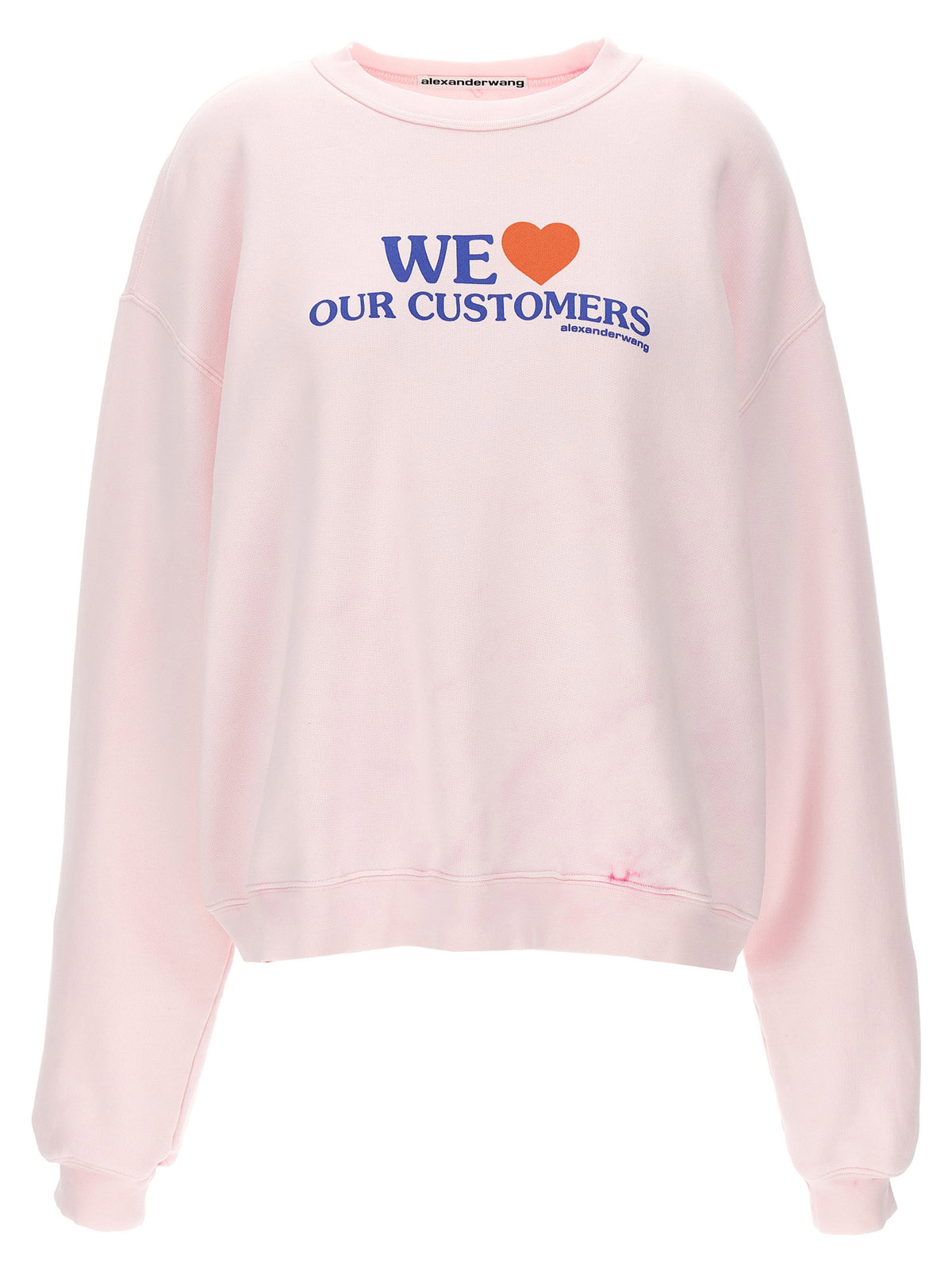 Alexander Wang We Love Our Customers Sweatshirt-Topwear-[Adult]-[Female]-2022 Online Blue Zone Planet