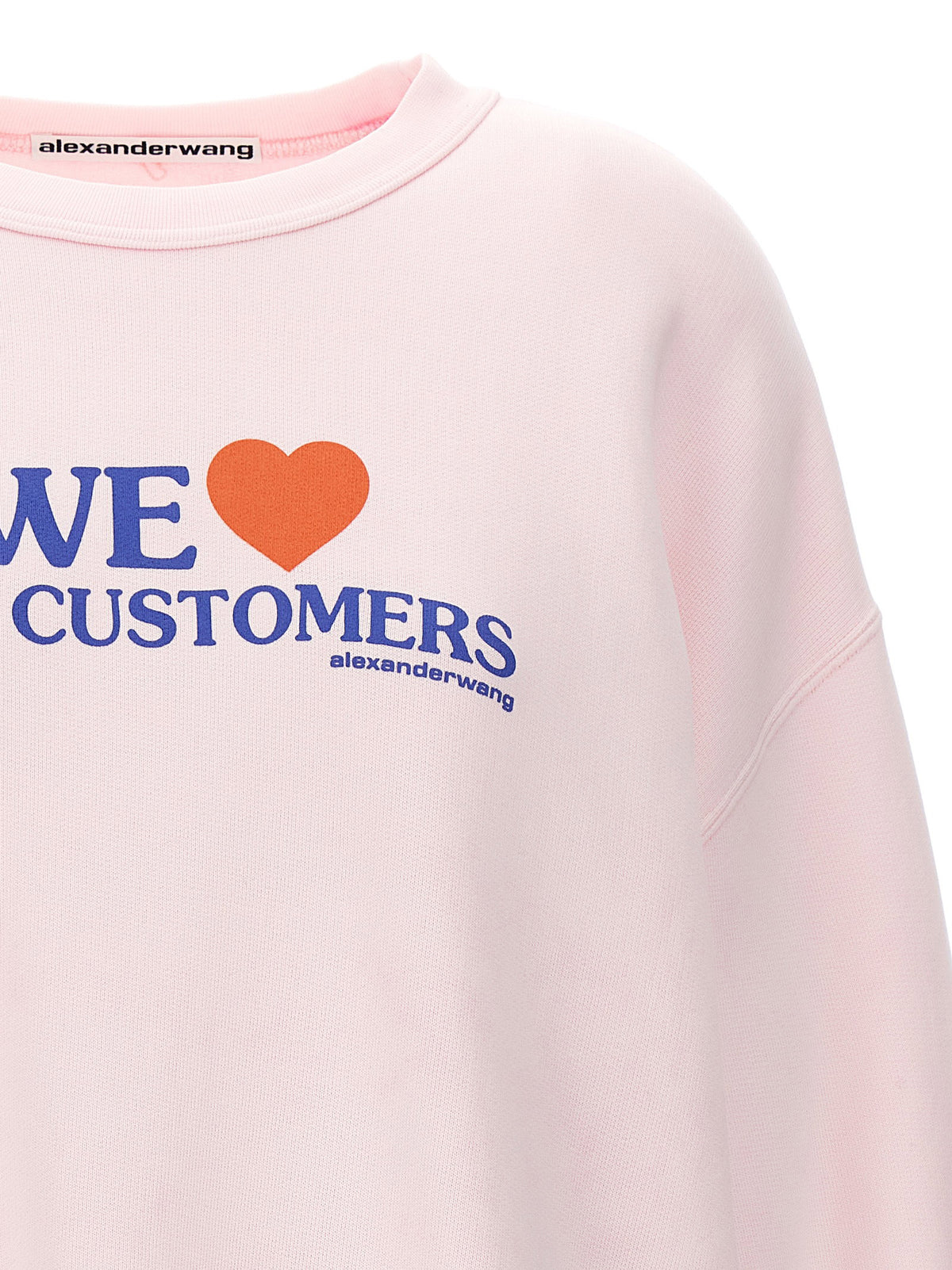 Alexander Wang We Love Our Customers Sweatshirt-Topwear-[Adult]-[Female]-2022 Online Blue Zone Planet