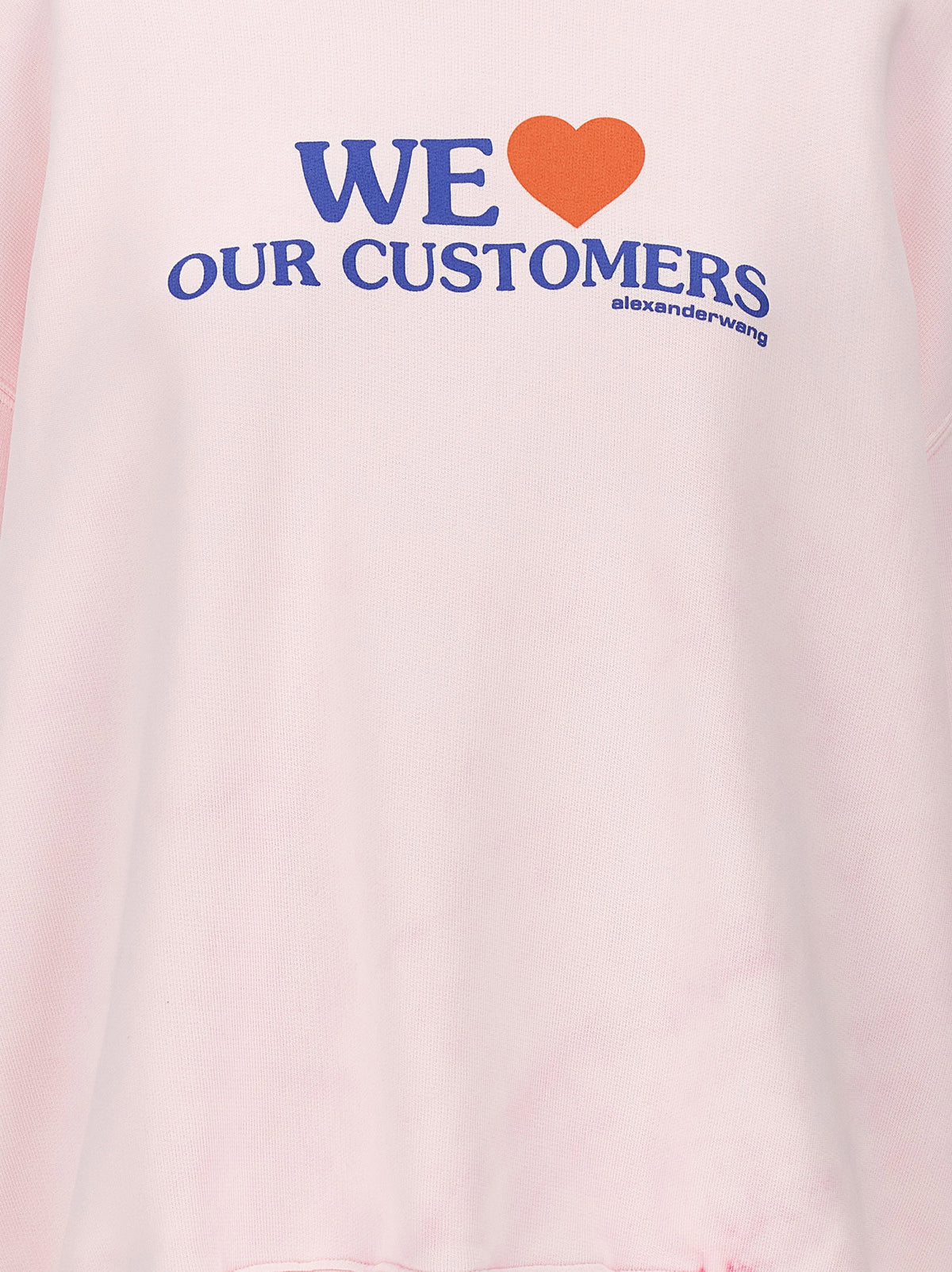 Alexander Wang We Love Our Customers Sweatshirt-Topwear-[Adult]-[Female]-2022 Online Blue Zone Planet