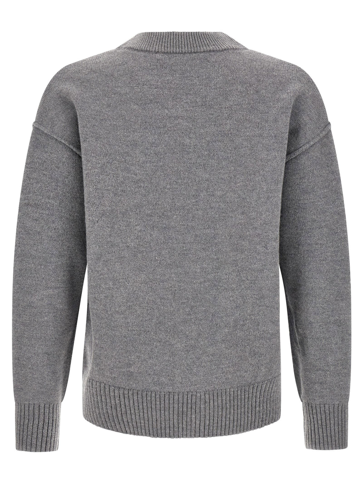 Ami Paris Ami De Coeur Cardigan-Topwear-[Adult]-[Female]-2022 Online Blue Zone Planet