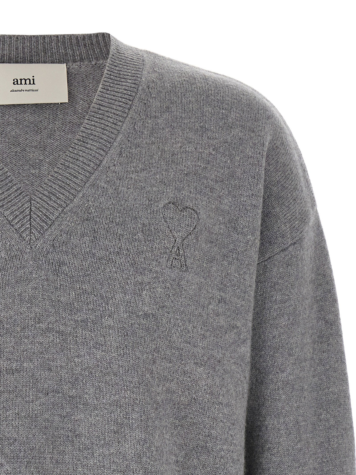 Ami Paris Puff Logo Patch Sweater-TOPS / DRESSES-[Adult]-[Female]-2022 Online Blue Zone Planet