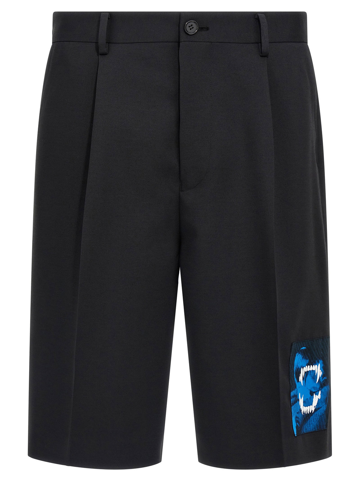 Undercover Patch Bermuda Shorts-Short Trousers-[Adult]-[Female]-5-Black-2022 Online Blue Zone Planet