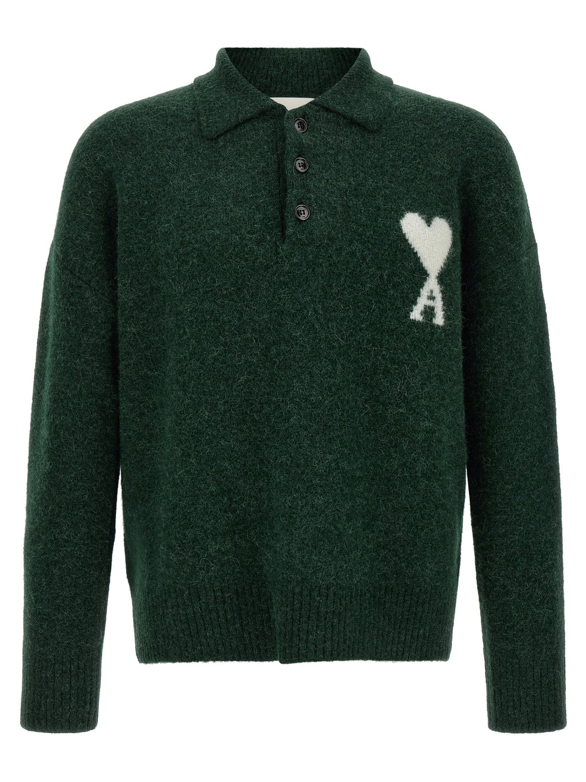 Ami Paris Ami De Coeur Polo Shirt-TOPS / DRESSES-[Adult]-[Female]-temp-XL-Green-2022 Online Blue Zone Planet