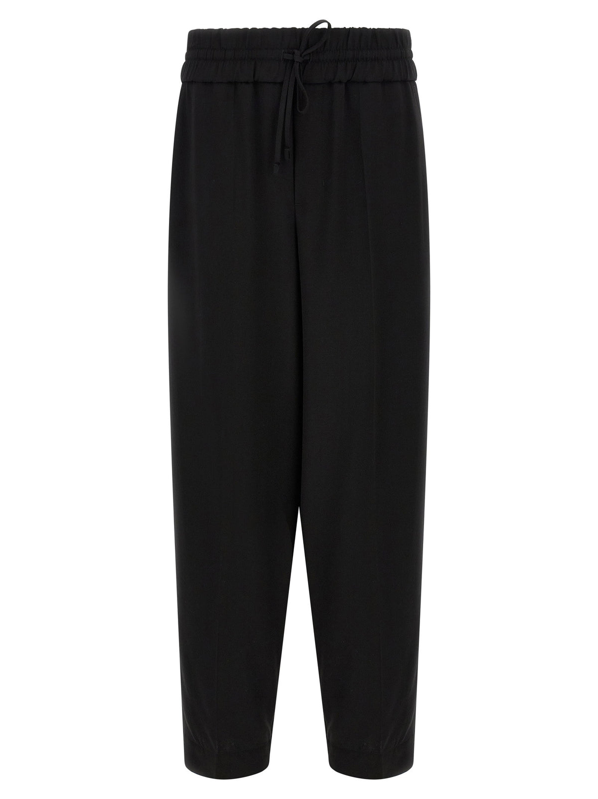 Ami Paris Wool Serge Pants-Trousers-[Adult]-[Female]-S-Black-2022 Online Blue Zone Planet