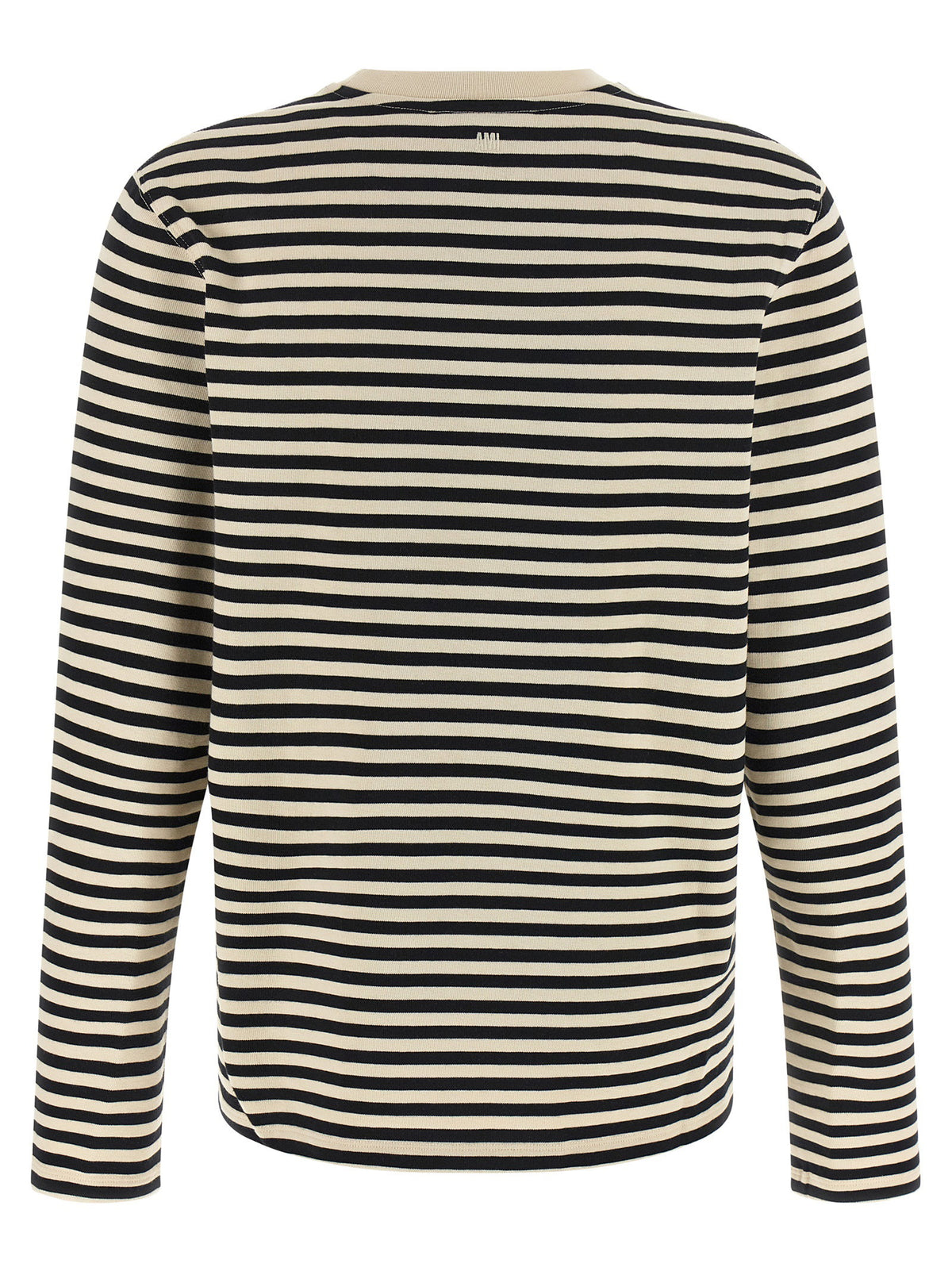 Ami Paris Ami De Coeur Marinière T-shirt-Topwear-[Adult]-[Female]-2022 Online Blue Zone Planet