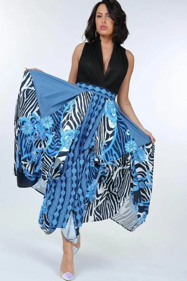 Unforgettable Moments Maxi Skirt Blue Zone Planet