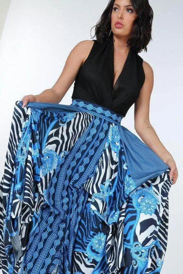 Unforgettable Moments Maxi Skirt Blue Zone Planet