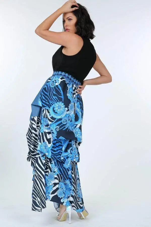 Unforgettable Moments Maxi Skirt Blue Zone Planet