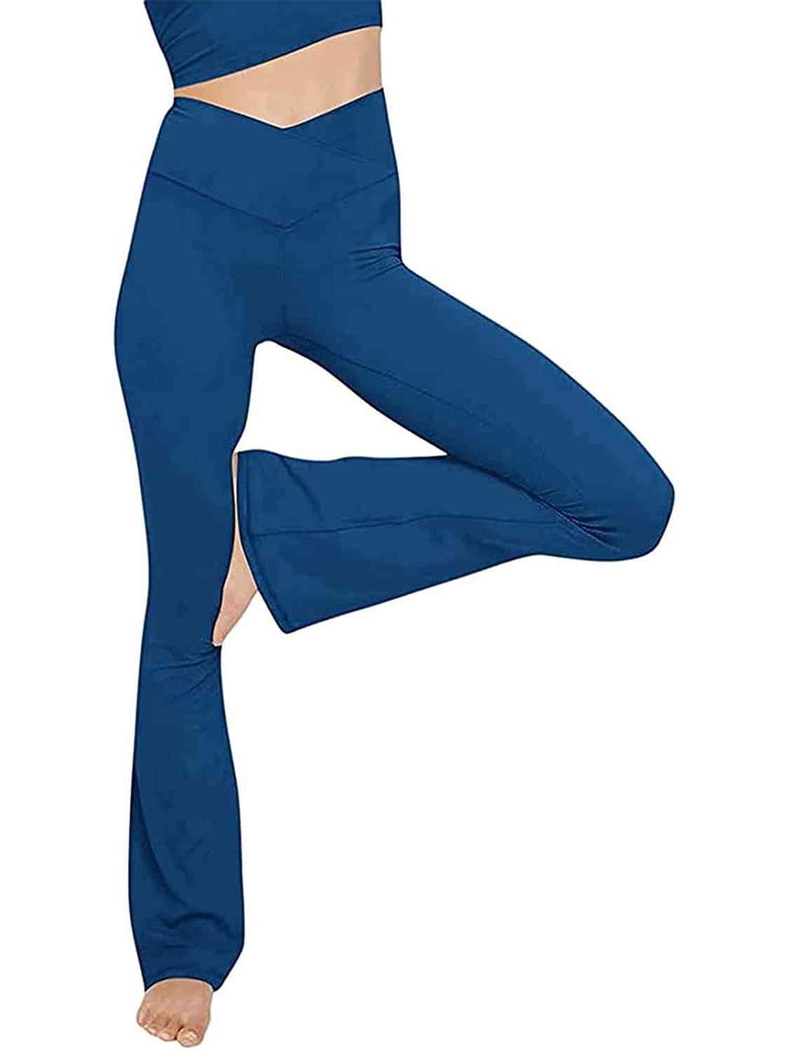 V-Waist Bootcut Long Pants BLUE ZONE PLANET