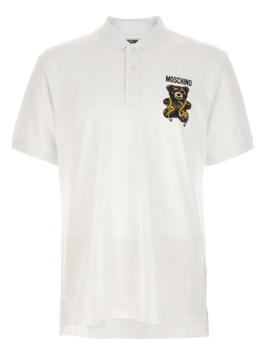 Moschino Teddy Bear Polo Shirt-Shirts-[Adult]-[Female]-2022 Online Blue Zone Planet