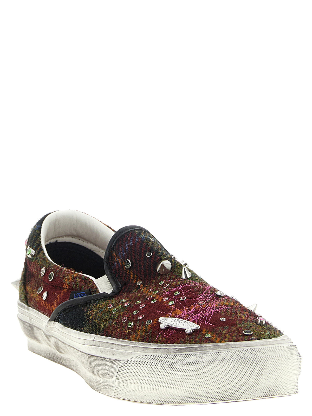 Vans Premium Classic Harris Tweed Slip-on Sneakers-Sneakers-[Adult]-[Female]-2022 Online Blue Zone Planet