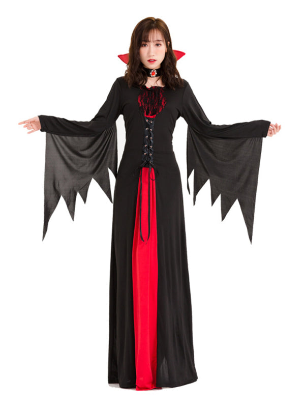 Vampire bat costume red black lace demon costume cosplay BLUE ZONE PLANET