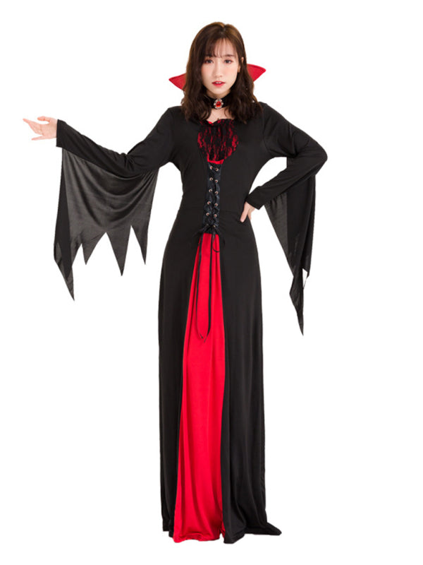 Vampire bat costume red black lace demon costume cosplay BLUE ZONE PLANET