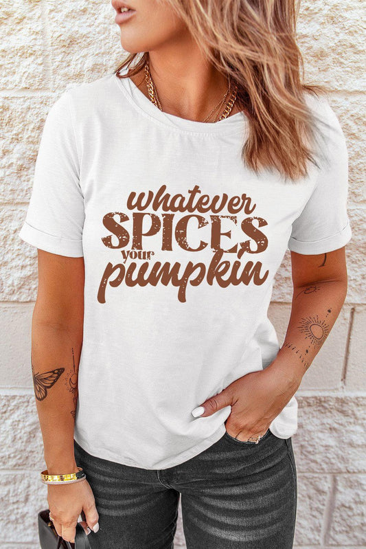 WHATEVER SPICES YOUR PUMPKIN Graphic Tee BLUE ZONE PLANET