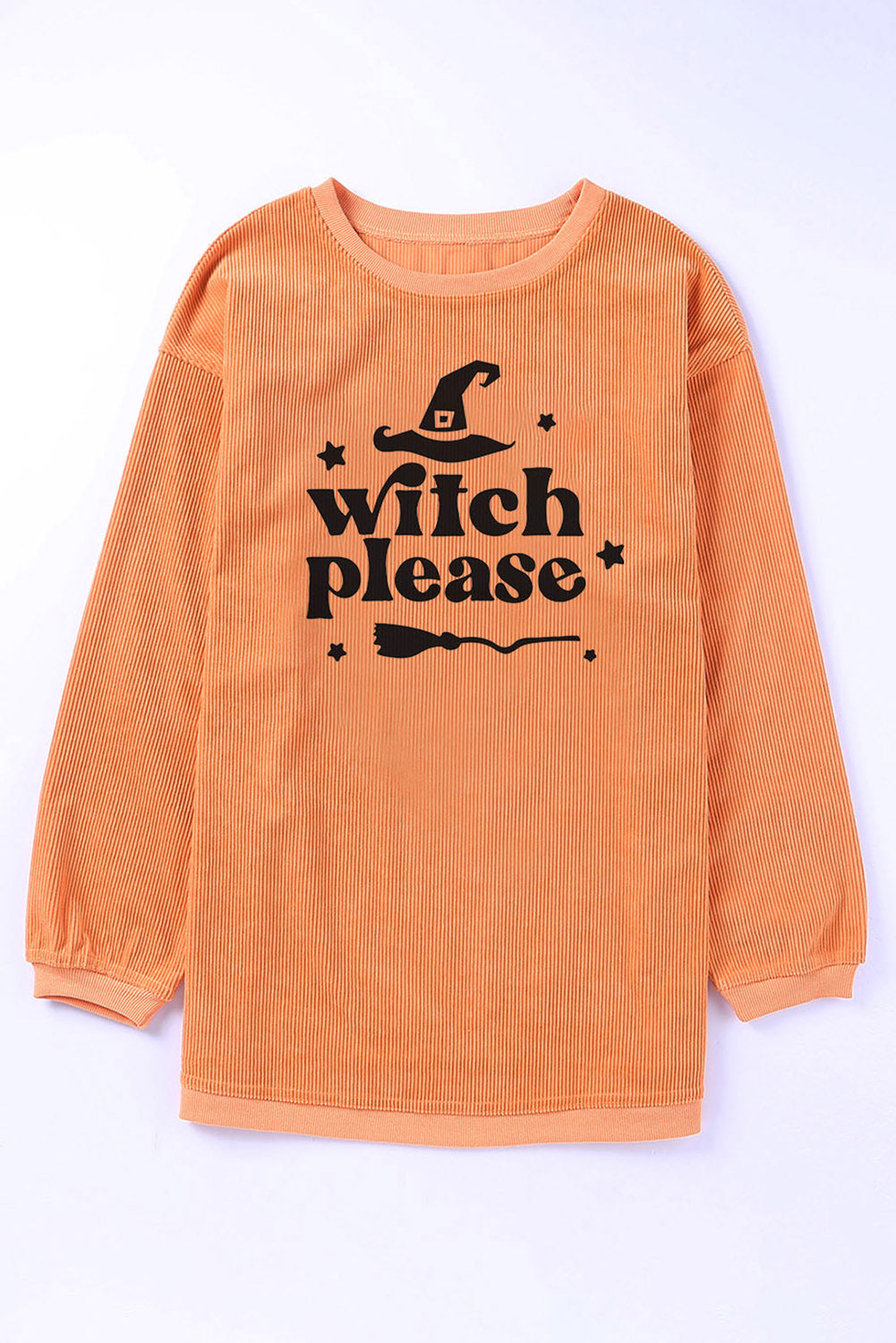 WITCH PLEASE Graphic Dropped Shoulder Sweatshirt BLUE ZONE PLANET