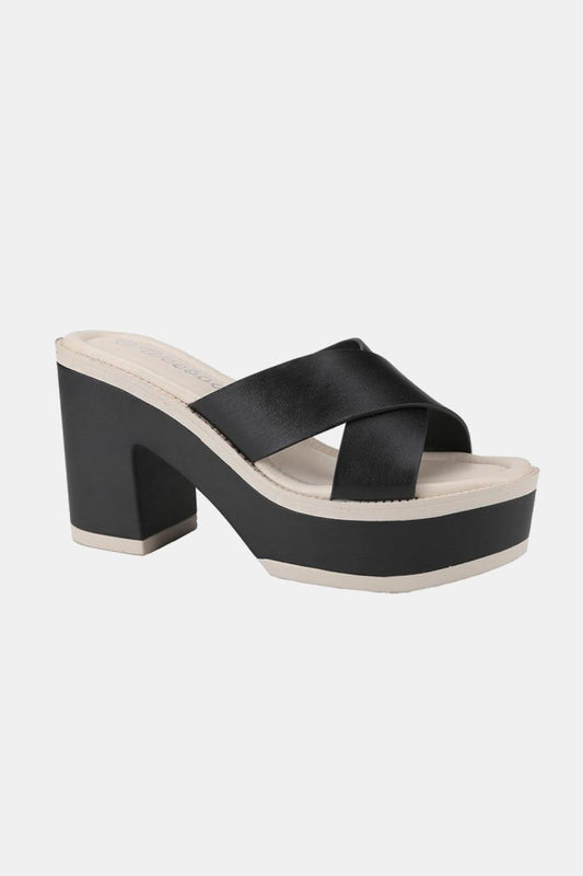 Weeboo Cherish The Moments Contrast Platform Sandals in Black-SHOES-[Adult]-[Female]-Black-6.5-2022 Online Blue Zone Planet