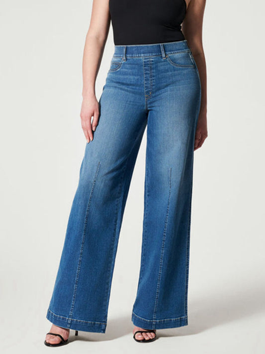 Wide Leg Long Jeans BLUE ZONE PLANET