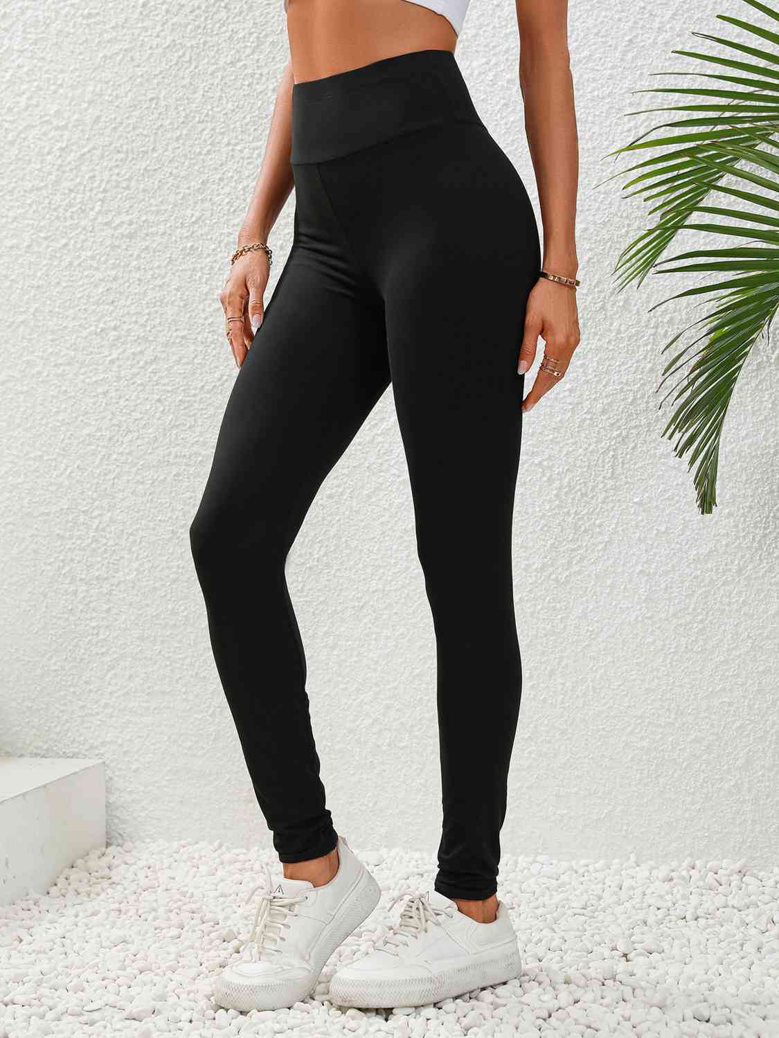 Wide Waistband Leggings BLUE ZONE PLANET