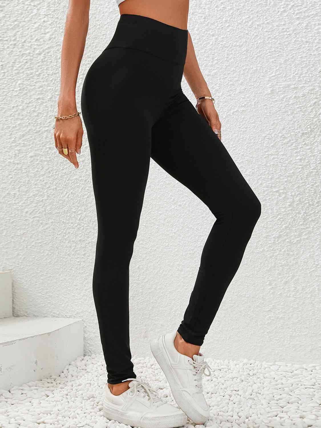 Wide Waistband Leggings BLUE ZONE PLANET