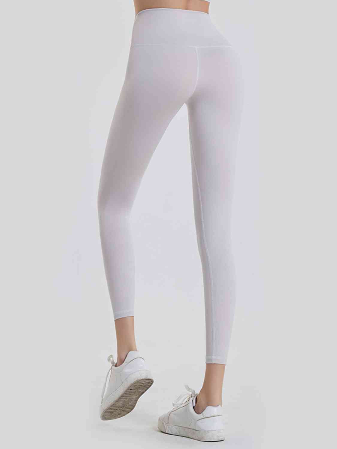 Wide Waistband Sports Leggings BLUE ZONE PLANET