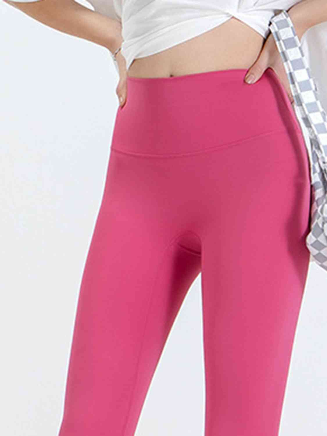 Wide Waistband Sports Leggings BLUE ZONE PLANET