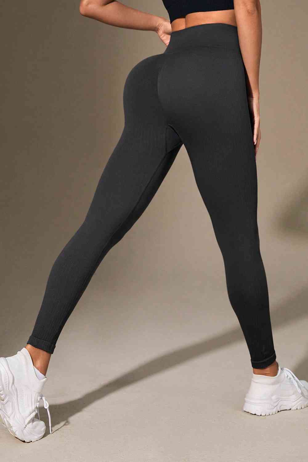 Wide Waistband Sports Leggings BLUE ZONE PLANET