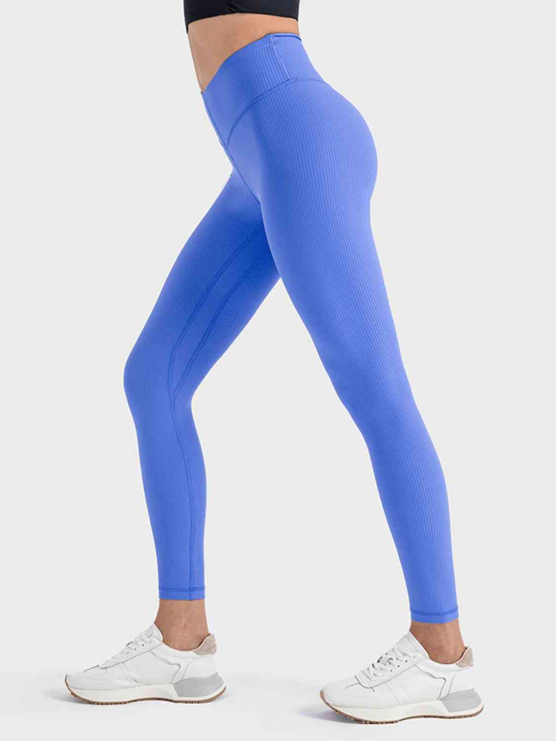 Wide Waistband Sports Leggings BLUE ZONE PLANET