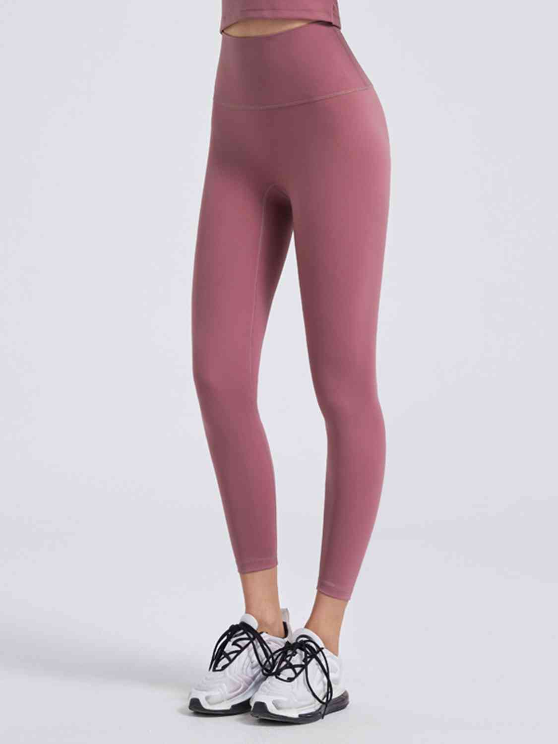 Wide Waistband Sports Leggings BLUE ZONE PLANET