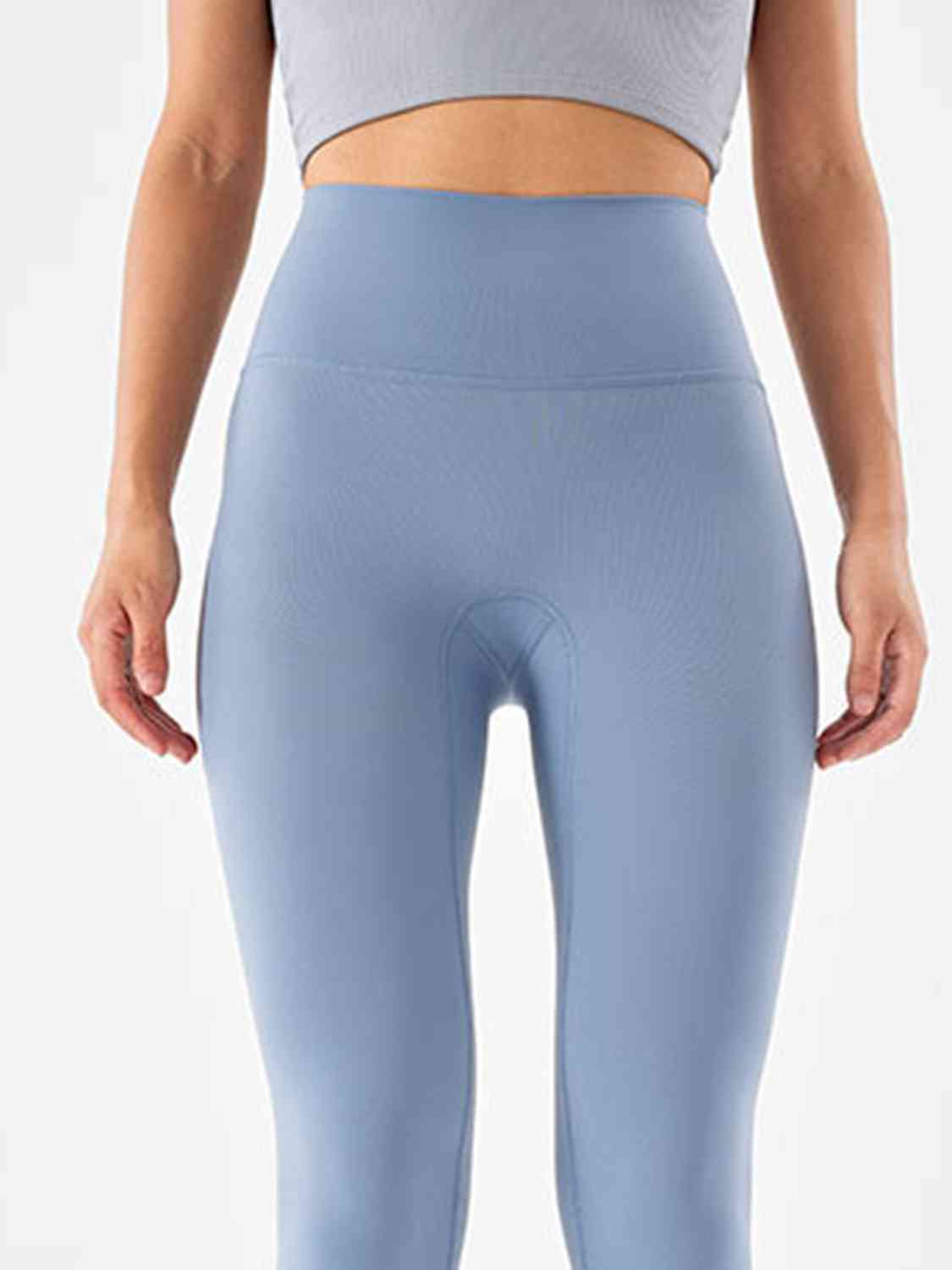 Wide Waistband Sports Leggings BLUE ZONE PLANET